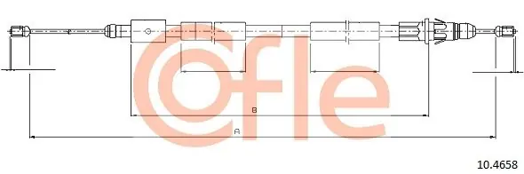 Super okazja Cięgło, hamulec postojowy COFLE 10.4658