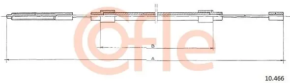 Łatwy zwrot Cięgło, hamulec postojowy COFLE 10.466