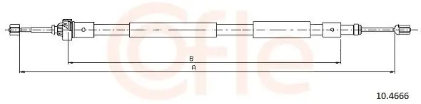 Cięgło, hamulec postojowy COFLE 10.4666 Zniżka