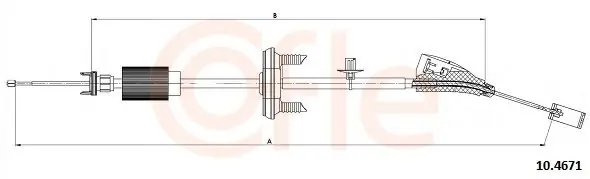 Zniżka Cięgło, hamulec postojowy COFLE 10.4671