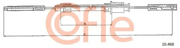 Cięgło, hamulec postojowy COFLE 10.468 Łatwy zwrot