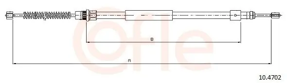 Cięgło, hamulec postojowy COFLE 10.4702 Wyjątkowa oferta