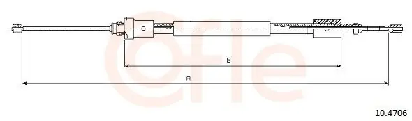 Cięgło, hamulec postojowy COFLE 10.4706 Promocja