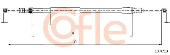 Cięgło, hamulec postojowy COFLE 10.4713 Szybka dostawa