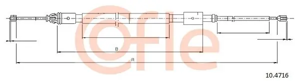 Ostatnie sztuki Cięgło, hamulec postojowy COFLE 10.4716