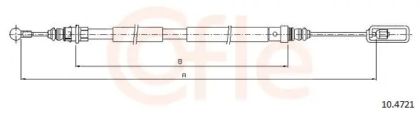 Cięgło, hamulec postojowy COFLE 10.4721 Taniej