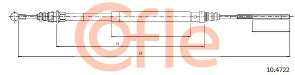 Cięgło, hamulec postojowy COFLE 10.4722 Ekspresowa dostawa