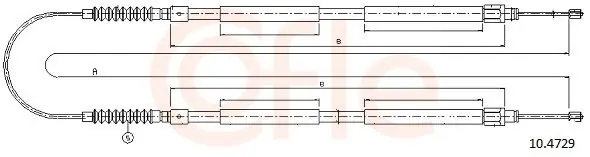 Ograniczona ilość Cięgło, hamulec postojowy COFLE 10.4729
