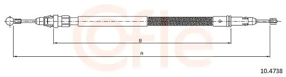 Cięgło, hamulec postojowy COFLE 10.4738 Zamów teraz