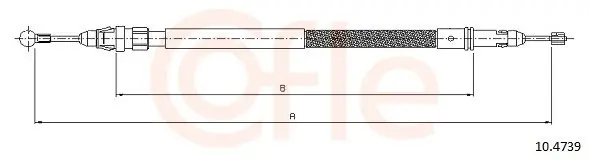 Tylko dziś Cięgło, hamulec postojowy COFLE 10.4739