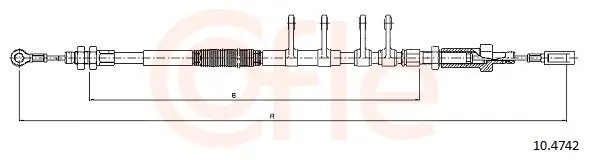 Ostatnie sztuki Cięgło, hamulec postojowy COFLE 10.4742