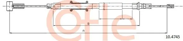 Cięgło, hamulec postojowy COFLE 10.4745 Nie przegap