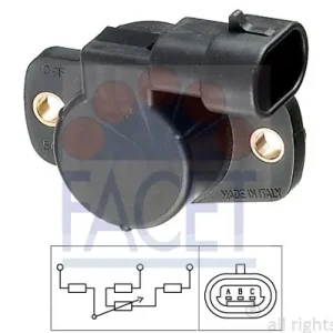 Bezpieczna płatność Czujnik, ustawienie przepustnicy FACET 10.5096