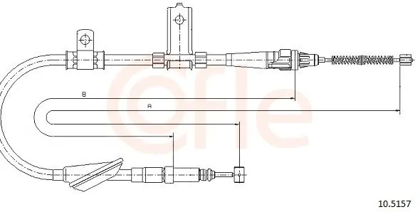 Cięgło, hamulec postojowy COFLE 10.5157 Oferta limitowana