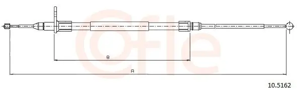 Cięgło, hamulec postojowy COFLE 10.5162 Bezpieczna płatność