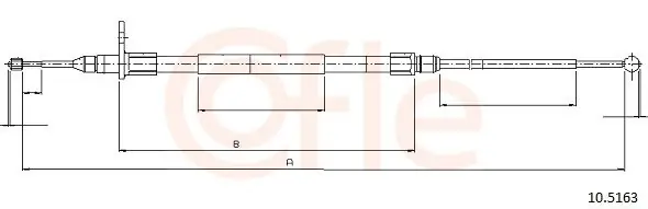 Cięgło, hamulec postojowy COFLE 10.5163 Oferta czasowa