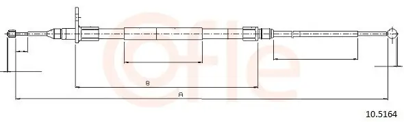 Rabat Cięgło, hamulec postojowy COFLE 10.5164