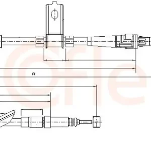 Wysoka jakość Cięgło, hamulec postojowy COFLE 10.5166