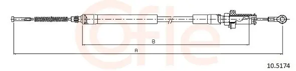 Cięgło, hamulec postojowy COFLE 10.5174 Szybka dostawa