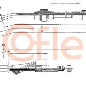 Cięgło, hamulec postojowy COFLE 10.5223 Szybka dostawa
