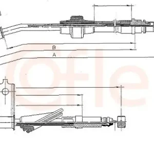 Cięgło, hamulec postojowy COFLE 10.5225 Cena promocyjna