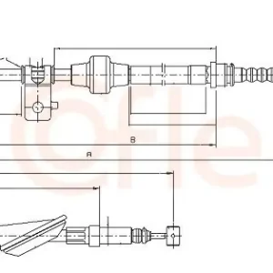 Cięgło, hamulec postojowy COFLE 10.5233 Wysoka jakość