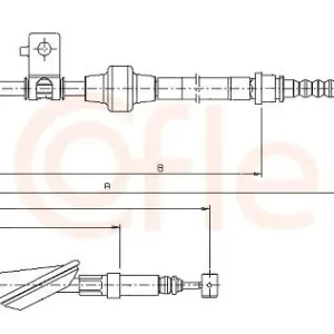 Cięgło, hamulec postojowy COFLE 10.5234 Oferta czasowa