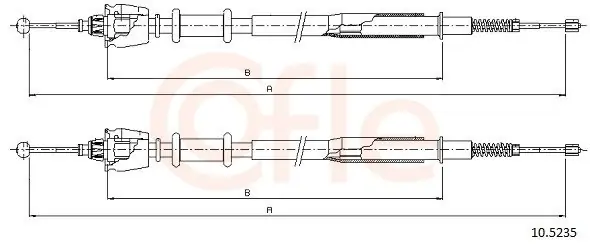 Cięgło, hamulec postojowy COFLE 10.5235 Rabat