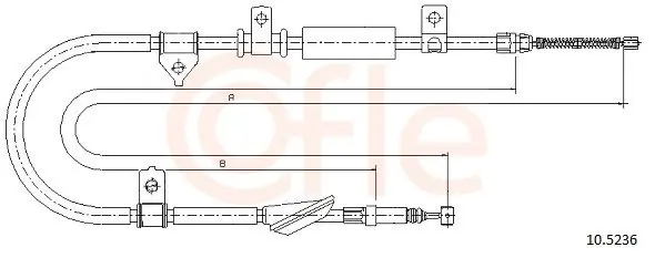 Cięgło, hamulec postojowy COFLE 10.5236 Dodaj do koszyka