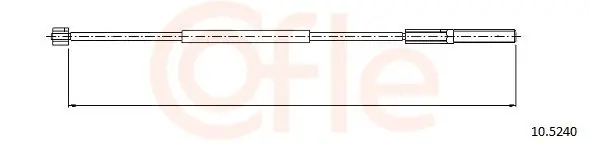 Cięgło, hamulec postojowy COFLE 10.5240 Zamów dziś