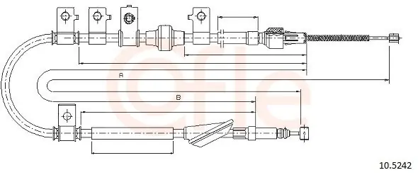 Cięgło, hamulec postojowy COFLE 10.5242 Okazja