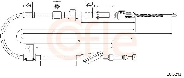 Ostatnie sztuki Cięgło, hamulec postojowy COFLE 10.5243