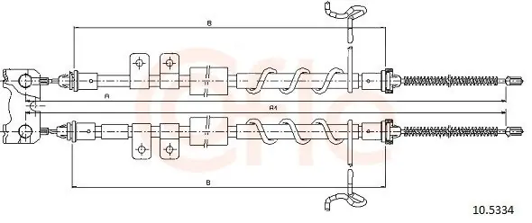 Premium Cięgło, hamulec postojowy COFLE 10.5334