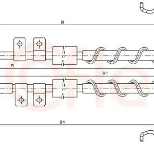 Cięgło, hamulec postojowy COFLE 10.5337 Tylko do końca tygodnia