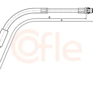 Cięgło, hamulec postojowy COFLE 10.5347 Wysoka jakość