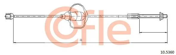 Cięgło, hamulec postojowy COFLE 10.5360 Cena promocyjna