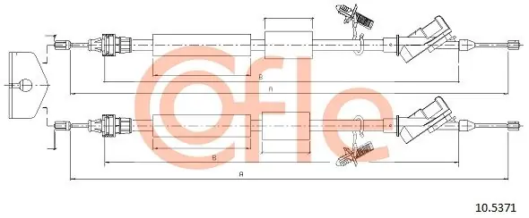 Bestseller Cięgło, hamulec postojowy COFLE 10.5371