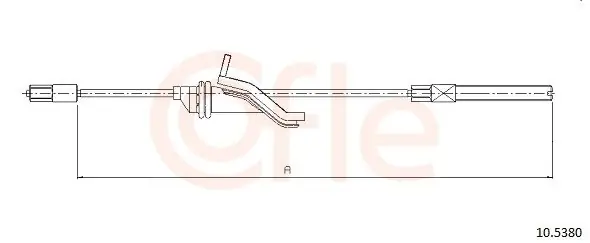 Cięgło, hamulec postojowy COFLE 10.5380 Darmowa dostawa