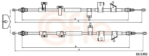 Niska cena Cięgło, hamulec postojowy COFLE 10.5392