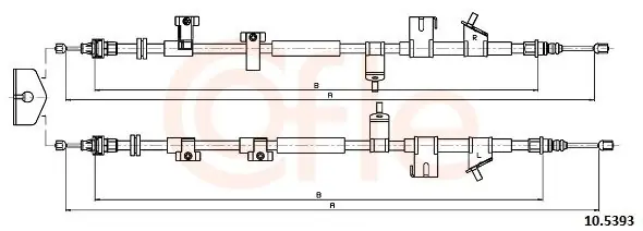 Obniżka ceny Cięgło, hamulec postojowy COFLE 10.5393