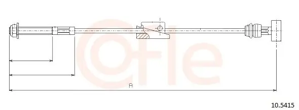 Cięgło, hamulec postojowy COFLE 10.5415 Ograniczona ilość