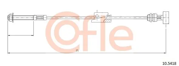 Cięgło, hamulec postojowy COFLE 10.5418 Najlepsza cena