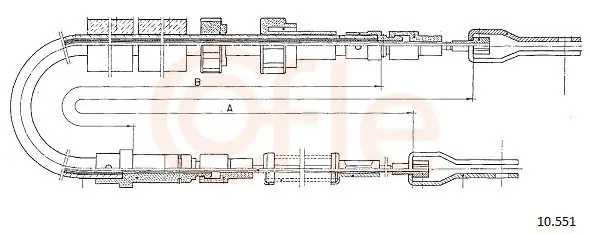 Kup teraz Cięgło, hamulec postojowy COFLE 10.551