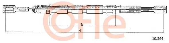 Super okazja Cięgło, hamulec postojowy COFLE 10.564