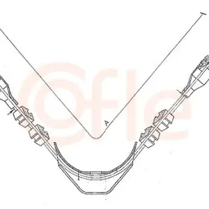 Cięgło, hamulec postojowy COFLE 10.581 Bestseller