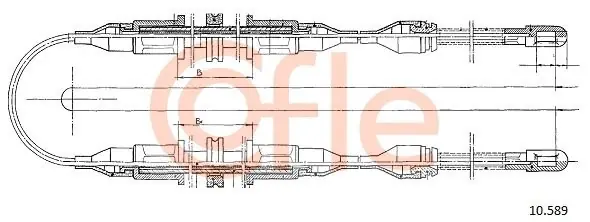 Cięgło, hamulec postojowy COFLE 10.589 Dodaj do koszyka