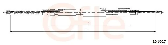 Cięgło, hamulec postojowy COFLE 10.6027 Zniżka