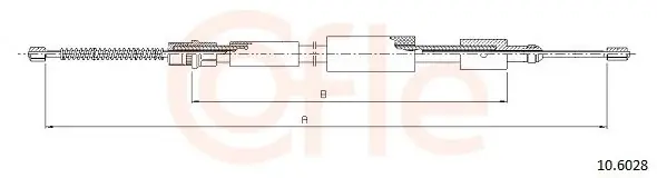 Cięgło, hamulec postojowy COFLE 10.6028 Kup teraz