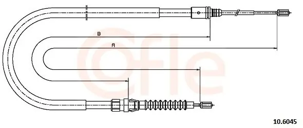 Cięgło, hamulec postojowy COFLE 10.6045 Szybka dostawa