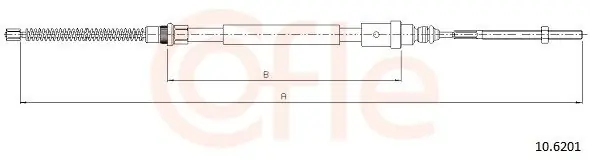 Cięgło, hamulec postojowy COFLE 10.6201 Szybka wysyłka